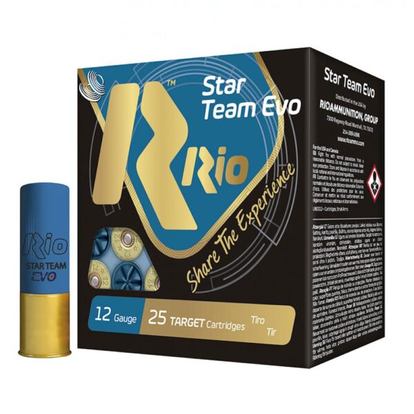 ROST28HV75 Rio Star Team Evo 28 HV Shotshells 12 ga 2-3/4" 1 oz 1315 fps #7.5 25/ct