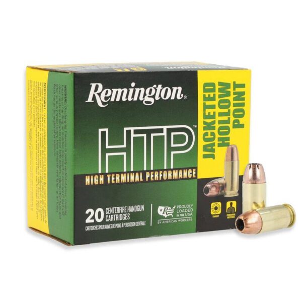 RT21455 1 Remington HTP High Terminal Performance Handgun Ammo .45 Auto 230gr JHP 835 fps 20/ct