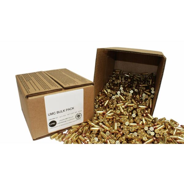 RT23659 Remington UMC Handgun Ammunition 9mm Luger 115 gr. FMJ 1145 fps 500/ct (Bulk)