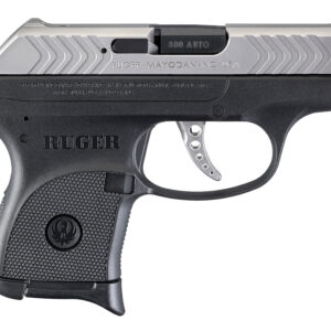Ruger LCP .380 ACP compact pistol matte stainless slide black polymer frame