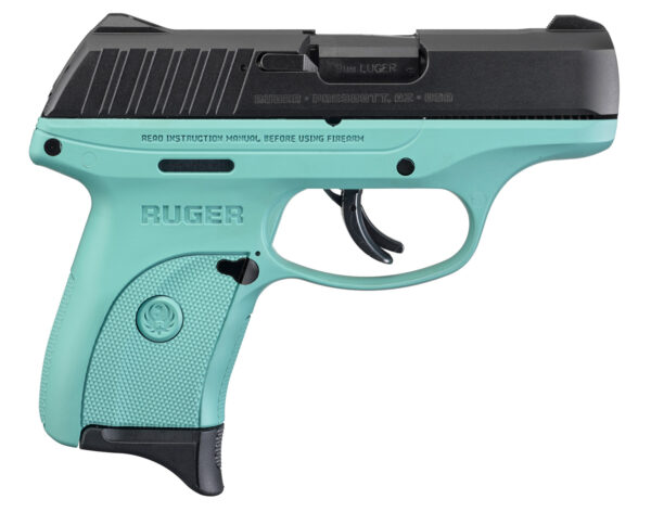 RUEC9S TG RUGER EC9S 9MM BLK/TURQUOISE 7+1 FS