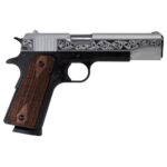 SD1911A1S45FGB1 SDS Imports Tisas "Two Tone Filigree Stainless" 1911 A1 Service 45 Handgun .45 ACP 8rd Magazine 5" Barrel