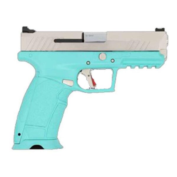 SDPX9RB 1 SDS Imports Tisas PX-9 Gen 3 Handgun 9mm Luger 18rd & 20rd Magazines 4.1" Barrel Robins Egg Blue with Silver Slide