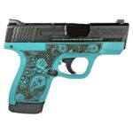 SW11808PAT 1 S&W M&P Shield 2.0 Paisley Aztec Frame 9mm Luger 7rd & 8rd Magazines 3.1" Barrel No Thumb Safety