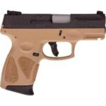 TX1G2C93112FDE Taurus G2C Handgun 9mm Luger 12rd Magazine 3.2" Barrel Black Slide/FDE Grip