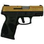 TX1G2C93112GG right Taurus G2C "Gold Glitter" Handgun 9mm Luger 12rd Magazines(2) 3.2" Barrel