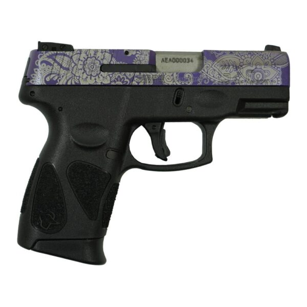TX1G2C93112PPP right Taurus G2C "Purple Paisley" Handgun 9mm Luger 12rd Magazines(2) 3.2" Barrel