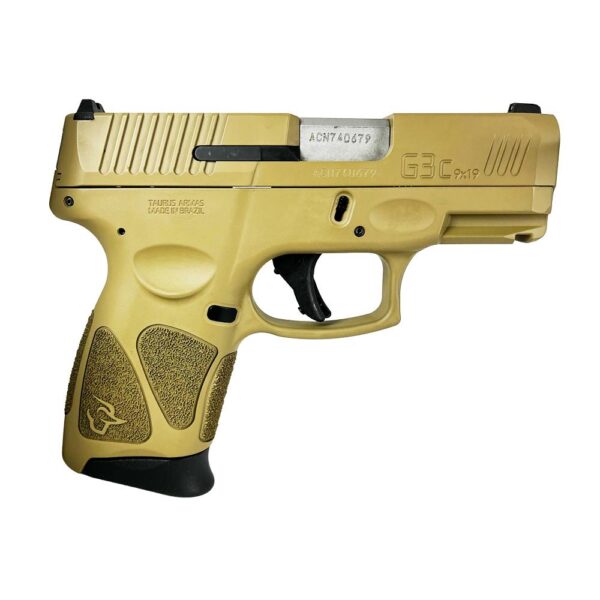 TX1G3C931FDE 1 Taurus G3C Handgun 9mm Luger 12rd Magaiznes 3.2" Barrel FDE Slide/FDE Grip