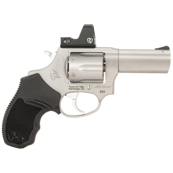 TX2856P39R 1 Taurus 856 TORO Handgun 38 Spl 6rd Capacity 3" Barrel Silver with Black Grip Red Dot Ready