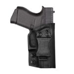 TYDTR355 1 Tagua Leather Disruptor IWB Holster Black for Glock 43 RH