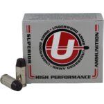 UB740 Underwood Ammo Hard Cast Flat Nose Handgun Ammunition 40 S&W 200gr FN 1000 fps 20/ct