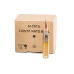 UG4779032300193 GGG Brass Case Ball Rifle Ammunition .308 Win.(7.62x51 NATO) 147gr FMJ 20/ct