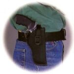 UM81031 Uncle Mike's Sidekick Hip Holster for 5" - 6-1/2" Barrel medium and large double action revolvers in Black Right Hand