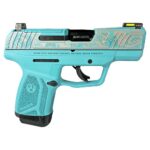 UR3503PAT 1201 Ruger "Aztec Teal Frame/Paisley Engraved Slide" Max-9 Pro Handgun 9mm Luger 12rd Magazine 3.2" Barrel Optic Ready