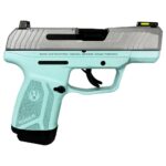 UR3503TFCSS 1 Ruger "Tiffany Frame/Crushed Silver Slide" Max-9 Pro Handgun 9mm Luger 12rd Magazine 3.2" Barrel Optic Ready