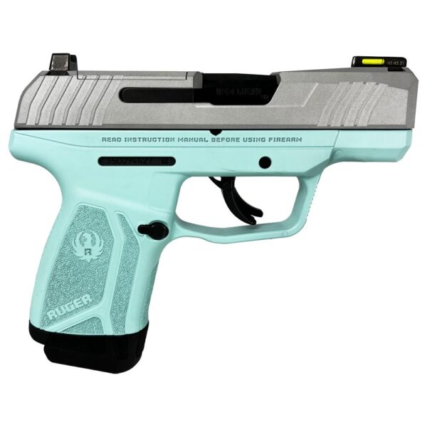 UR3503TFCSS 1 Ruger "Tiffany Frame/Crushed Silver Slide" Max-9 Pro Handgun 9mm Luger 12rd Magazine 3.2" Barrel Optic Ready