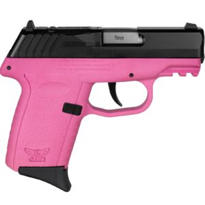 SCCY CPX-2 9mm pistol pink polymer frame black nitride slide 3.1 inch barrel
