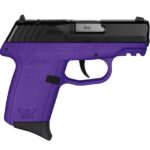 USCPX2CBPURDRG3 1 SCCY CPX-2 RDR Handgun 9mm Luger 10rd Magazine 3.1" Barrel No Safety Black Slide/Purple Frame