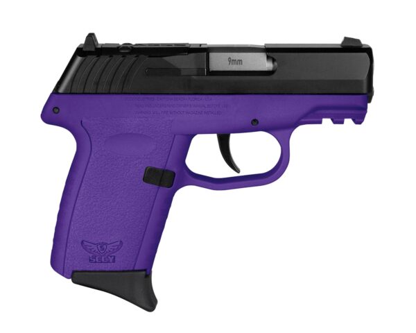 USCPX2CBPURDRG3 1 SCCY CPX-2 RDR Handgun 9mm Luger 10rd Magazine 3.1" Barrel No Safety Black Slide/Purple Frame