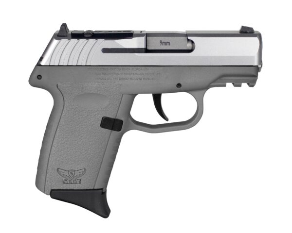 USCPX2TTSGRDRG3 1 SCCY CPX-2 RDR Handgun 9mm Luger 10rd Magazine 3.1" Barrel No Safety Stainless Slide/Sniper Grey Frame