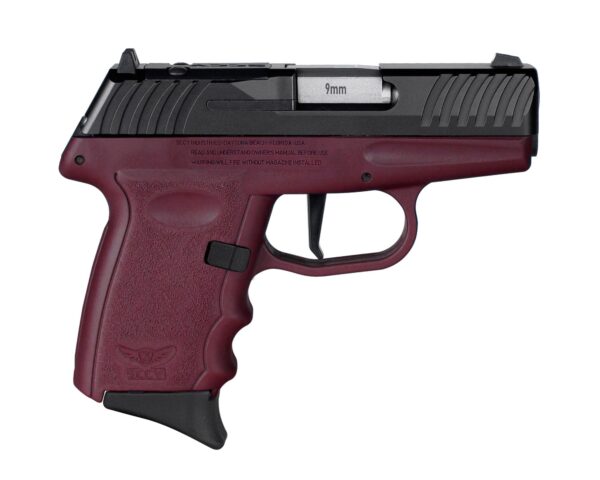 USDVG1CBCRRDR 1 SCCY DVG-1 RDR Handgun 9mm Luger 10rd Magazine 3.1" Barrel Striker Fired Black Slide/Crimson Frame