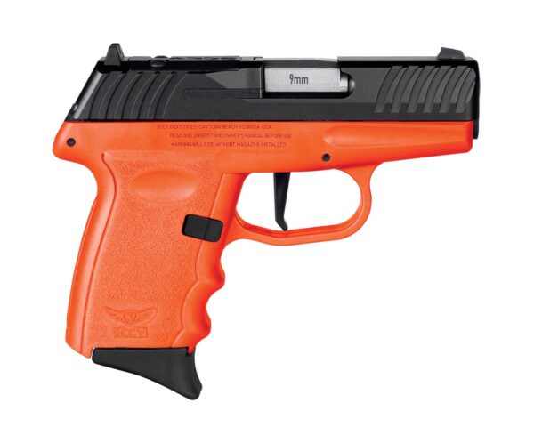 USDVG1CBORRDR 1 SCCY DVG-1 RDR Handgun 9mm Luger 10rd Magazine 3.1" Barrel Striker Fired Black Slide/Orange Frame