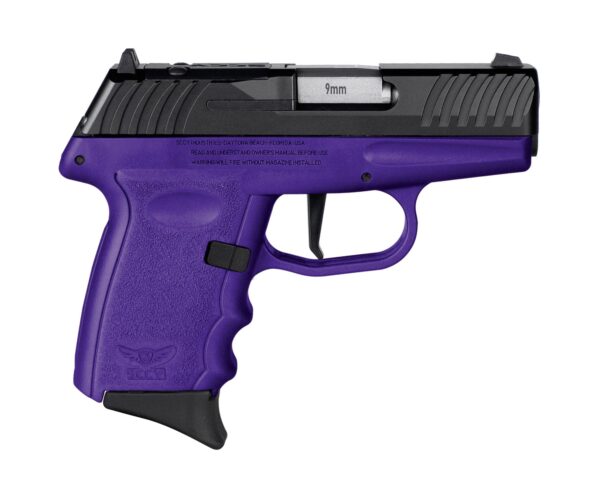 USDVG1CBPURDR 1 SCCY DVG-1 RDR Handgun 9mm Luger 10rd Magazine 3.1" Barrel Striker Fired Black Slide/Purple Frame