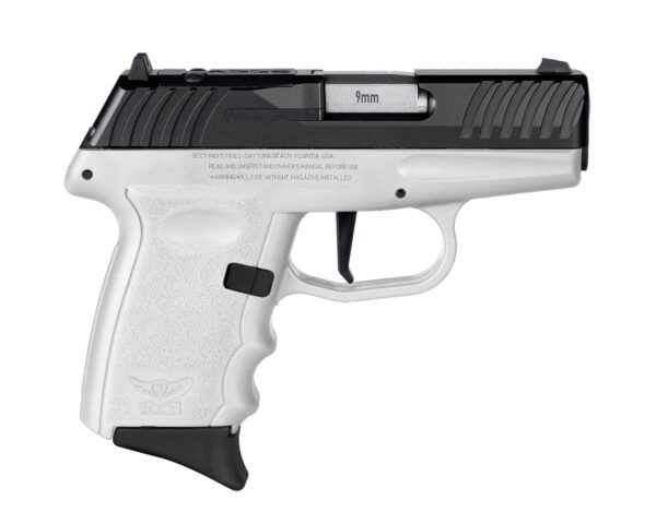 USDVG1CBWHRDR 1 SCCY DVG-1 RDR Handgun 9mm Luger 10rd Magazine 3.1" Barrel Striker Fired Black Slide/White Frame