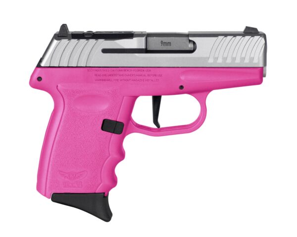 USDVG1TTPKRDR 1 SCCY DVG-1 RDR Handgun 9mm Luger 10rd Magazine 3.1" Barrel Striker Fired Stainless Slide/Pink Frame