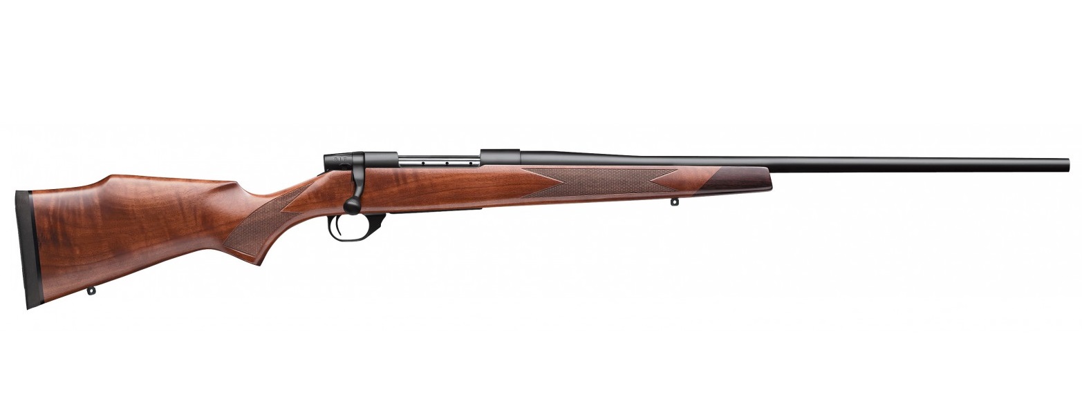 Weatherby Vanguard Sporter .300 Winchester Magnum rifle with walnut Monte Carlo stock and blued finish