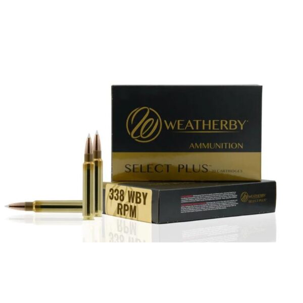 WMH338225IL 1 Weatherby Select Plus Barnes TTSX Rifle Ammunition .338 WBY RPM 225gr PT 2800 fps 20/ct