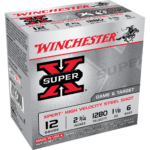 WNWE12GTH6 1 Winchester Xpert Steel Shotshells 12 ga 2-3/4" 1-1/8 oz 1280 fps #6 25/ct