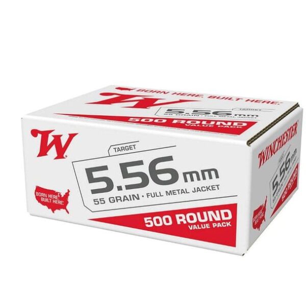 WNWM193500 Winchester USA Lake City M193 Rifle Ammunition 5.56mm 55 gr. FMJ 3240 fps 500/ct (Bulk Box)