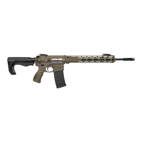 WW10004G556C11 1 Fostech Stealth Lightning Rifle 5.56mm 30rd Magazine 16" Barrel 13" Rail Echo AR II Trigger OD Green