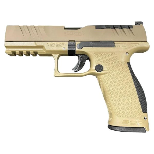 WY2858380FDE10 Walther PDP FDE Full Size Handgun 9mm Luger 18rd Magazines(2) 4.5" barrel