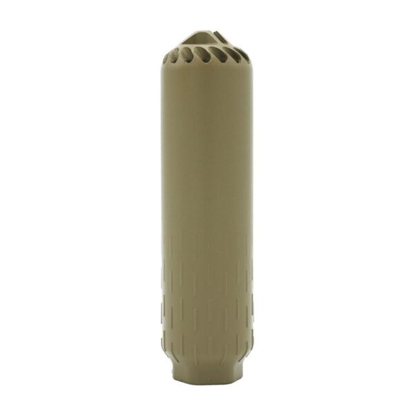 WZ2159 1 Huxwrx Flow 556K Suppressor 5.56 FDE w/Out Muzzle Device