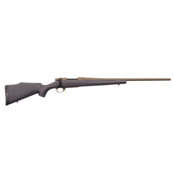 WeatherBronze 2 Weatherby Vanguard Weatherguard Bronze Rifle 7mm-08 Rem 5rd Capacity 22" Bronze Threaded Barrel Black/Bronze Stock