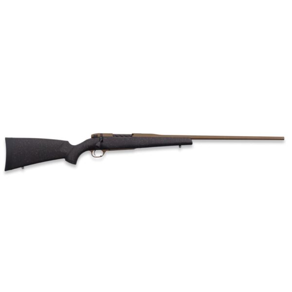 XBMHU05N243NR2T 1 Weatherby Mark V Hunter Bronze Rifle 243 Win 4rd Magazine 22" Threaded Barrel Black