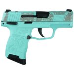 XI640164GRT 1 Sig Sauer Exclusive "Tiffany and Roses" P365-380 Handgun 380 Auto 10rd Magazine 3.1" Barrel Black Manual Safety