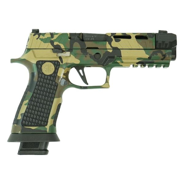 XI677351SC81 1 Sig Sauer P320 Spectre Comp Handgun 9mm Luger 21rd Magazines (2) 4.6" Barrel Woodland Camo SC81