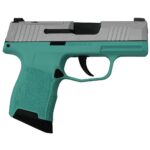 XI681228TFCSS 1 Sig Sauer "Silver Slide/Tiffany Frame" P365 Optic Ready Handgun 9mm Luger 10rd Magazines(2) 3.1" Barrel X-RAY 3 Sights