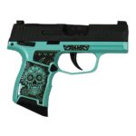 XI681235SKTFG 1 Sig Sauer "Sugar Skull Tiffany Glitter" P365 Optic Ready Handgun 9mm Luger 10rd Magazines(2) 3.1" Barrel X-RAY 3 Sights Manual Safety