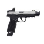 XI683888 1 Sig Sauer P322 Compact Handgun .22 LR 20rd (1) & 25rd (1) Magazines 4" Barrel Silver Slide with Black Frame and RomeoZero Elite Red Dot