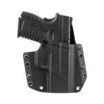 XJHSFXDS9OWBBL 1 Mission First Tactical OWB Holster for Springfield XDS 9/40/45 3.3" Black RH