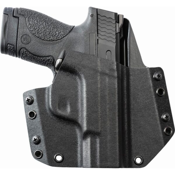 XJHSWSHSOWBBL 1 Mission First Tactical OWB Holster for S&W M&P Shield 9/40 Black