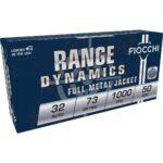 XN32AP 1 Fiocchi Pistol Shooting Dynamics Handgun Ammunition .32 ACP 73 gr FMJ 1000 fps 50/box