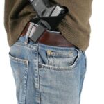 XO73IP08BK Blackhawk! Inside-the-Pants Holster - Right Hand Fits 2" Small Frami 5 Shot Revolver & Small Frame .380's w/ Crimson Trace