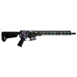 ZC3547 right Shark Coast Tactical "Retro Miami" AR-15 Rifle 5.56mm 30rd Magazine 16" Barrel 15" MLOK Handguard