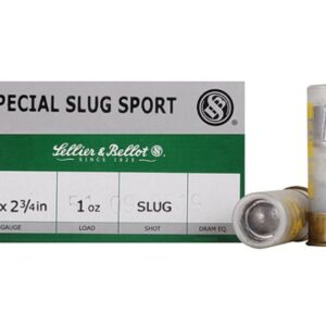 Sellier & Bellot Shotgun Ammunition 12 ga 2 3/4" 1 oz Slug 25/ct