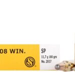 ZYSB308C Sellier & Bellot Rifle Ammunition .308 Win 180 gr SP - 20/box